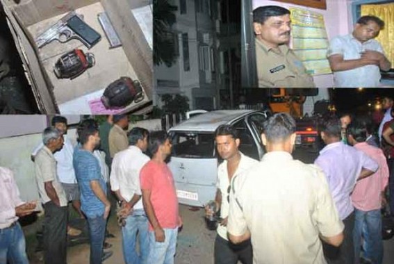 Pistol, grenade bombs recovered from mafia ahead of Independence Day, widow narrowly escapes; Police detains accused